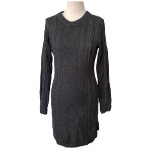 Dress Dark Grey Sweater By Merona Size M 20" Pit to Pit 39" Shoulder to Bottom